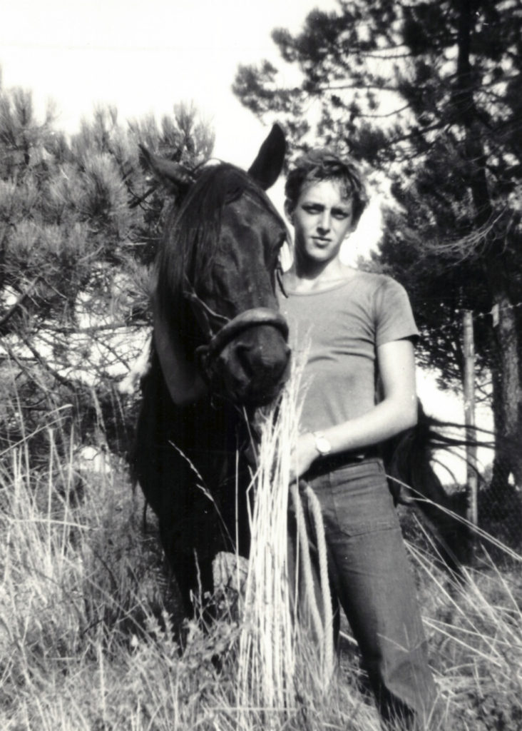 Foto di famiglia di Giuseppe, a Principina a mare con Dora