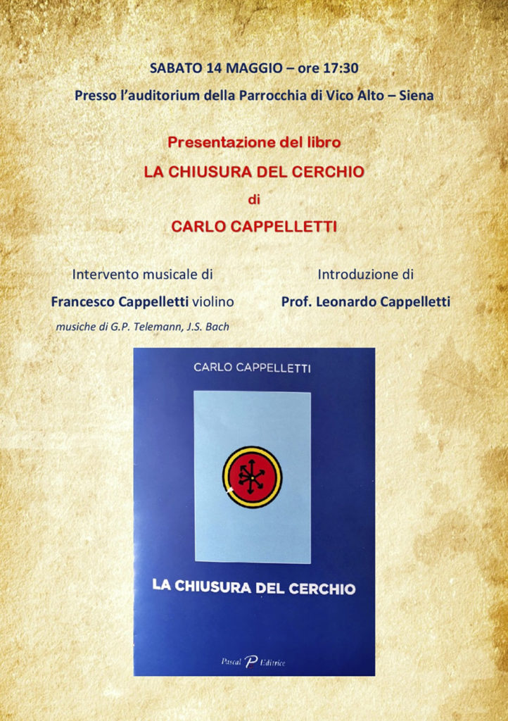 invito alla presentazione del libro "La chiusura del cerchio" di Carlo Cappelletti