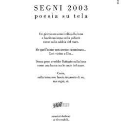 poesia su tela mostra Segni