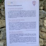 cartello nel percorso guidato