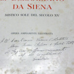 1° di coppertina di un vecchio libro custodito in Seminario