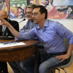 Prof. Leonardo Cappelletti durante l'introduzione a sua cura